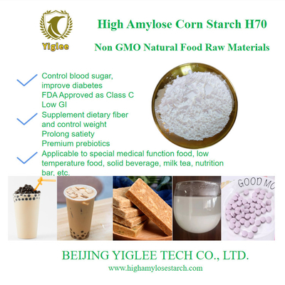 BEIJING YIGLEE TECH Alto nivel de amiloza Almidón de maíz Bajo índice gastrointestinal Almidón resistente a los prebióticos Calidad alimenticia Almidón de maíz alto nivel de amiloza